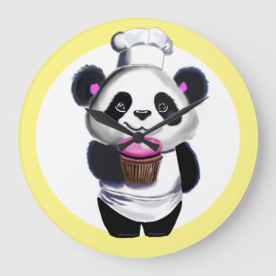Grande Relógio de Enfermeiro Panda Bear