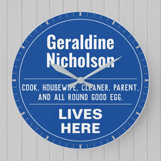 Grande Relógio de Estilo Comemorativo Divertido (Criador carregado)