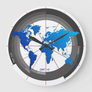 Grande Relógio de fuso horário dos mercados externos GMT+