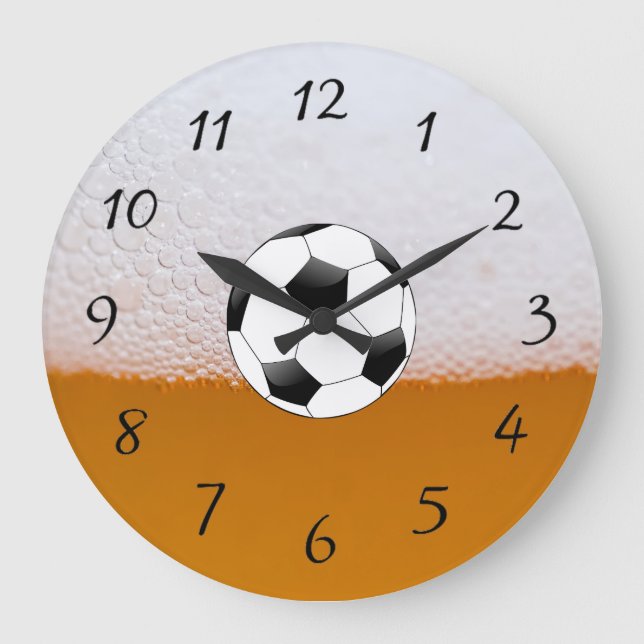 Grande Relógio de Futebol da Beer e do Futebol (Frente)