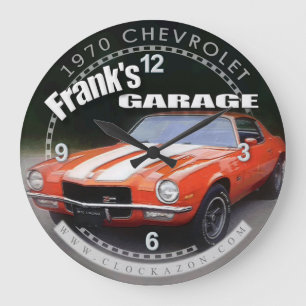 Grande Relógio de Garage Camaro Wall do Frank