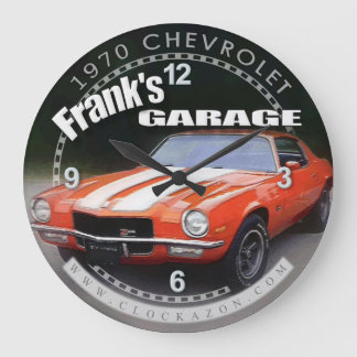 Grande Relógio de Garage Camaro Wall do Frank