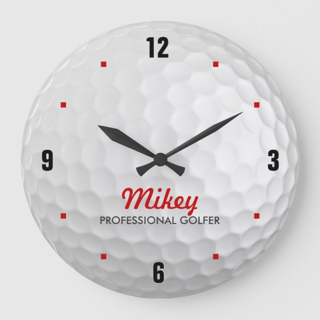 Grande Relógio de Golfe Personalizado (Frente)