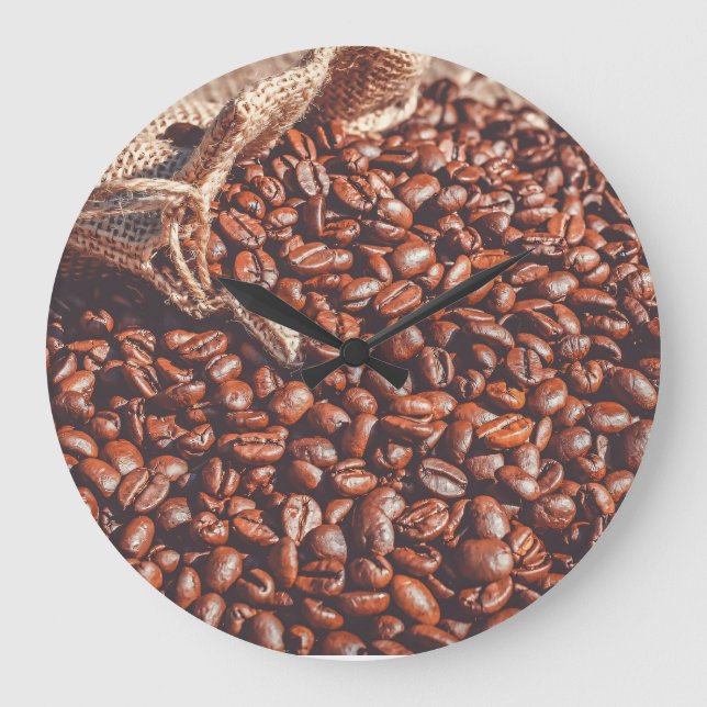 Grande Relógio de Grão de Café (Frente)