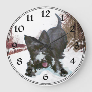 Grande Relógio de Hora de Jogo de Inverno do Terrier Esco