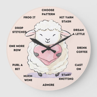 Grande Relógio de Knitter