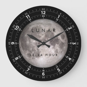 Grande Relógio de Lua 24 Horas