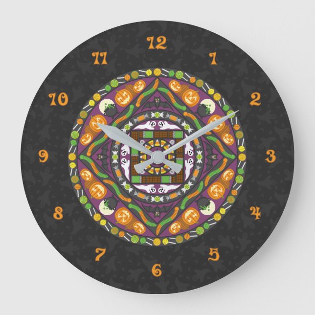 Grande Relógio de Mandala (Frente)