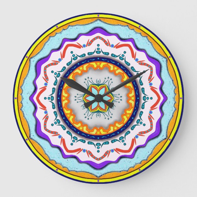 Grande Relógio de Mandala (Frente)