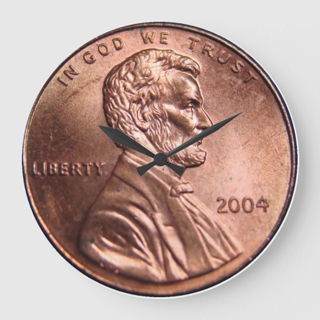 Grande Relógio de moedas de um centavo gigante (Frente)