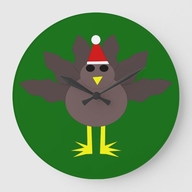 Grande Relógio de Muro da Turquia de Natal bonito (Frente)