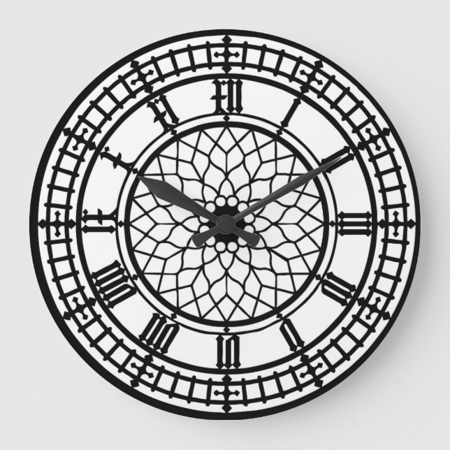 Grande Relógio de Muro do Big Ben Lover (Frente)