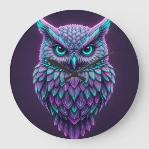 Grande Relógio de Muro Místico - Desenho Fantástico Elega