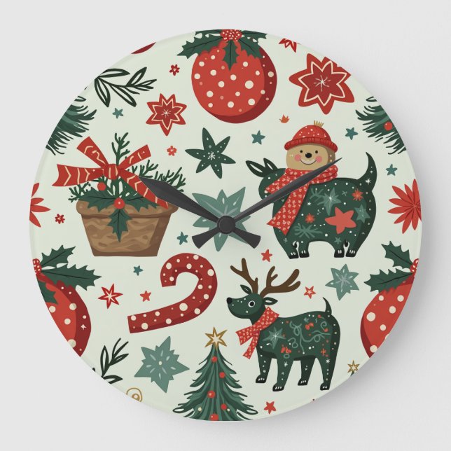 Grande relógio de natal (Frente)