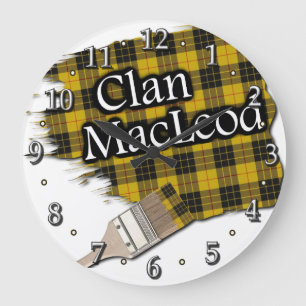 Grande Relógio de Pincel de Pintura do Clã MacLeod Tart