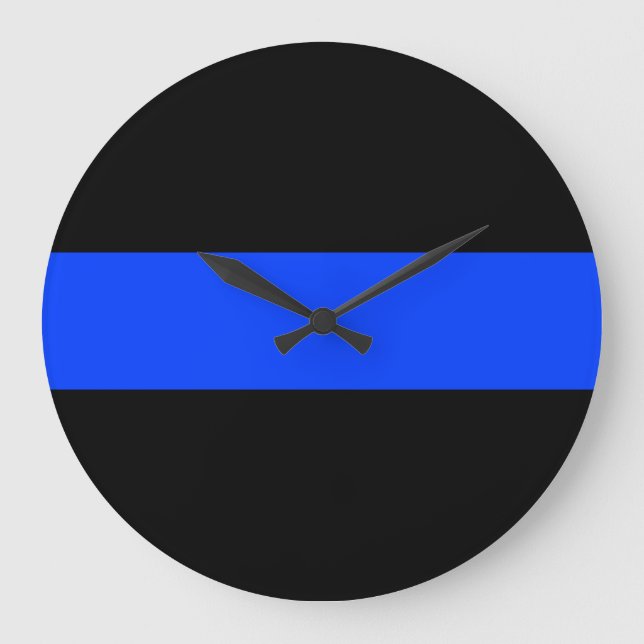 Grande Relógio de Polícia de linha azul fina (Frente)