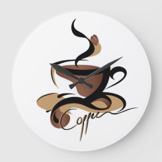 Grande relógio de ponto do café