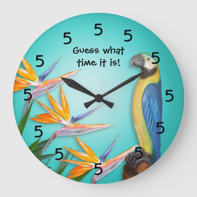 Grande Relógio de ponto do cocktail (Frente)