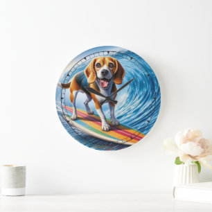 Grande Relógio de surfe Whimsical