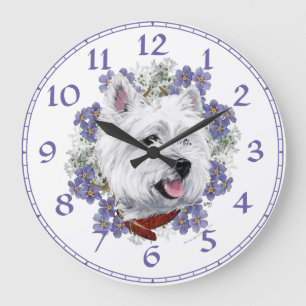 Grande Relógio de Terrier Branco de West Highland