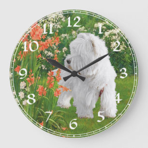 Grande Relógio de Terrier Branco de West Highland