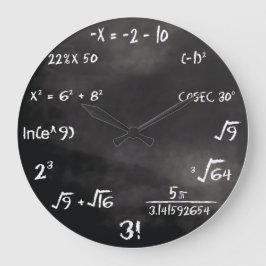 Grande Relógio de Teste de Matemática (Personalizado)