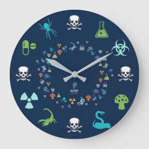Grande Relógio de Tox ACMT - Design azul escuro