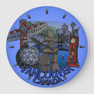 Grande Relógio de Vancouver Oferece Relógio de Decoraç