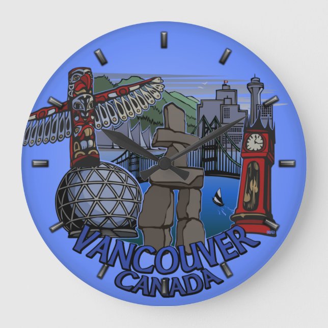 Grande Relógio de Vancouver Oferece Relógio de Despedida (Frente)