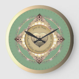 Grande Relógio do Anniversário de Pérola de 12 e 30