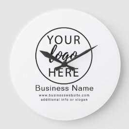 Grande Relógio do logotipo comercial personalizado