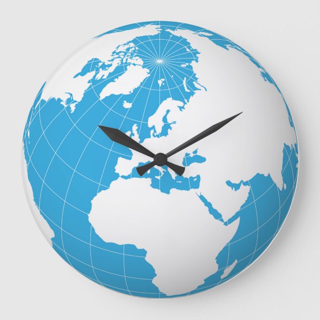 Grande relógio do planeta Terra 3D (Frente)