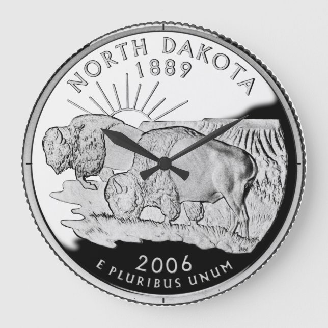 Grande Relógio do Quarto Estado do Dakota do Norte (Frente)