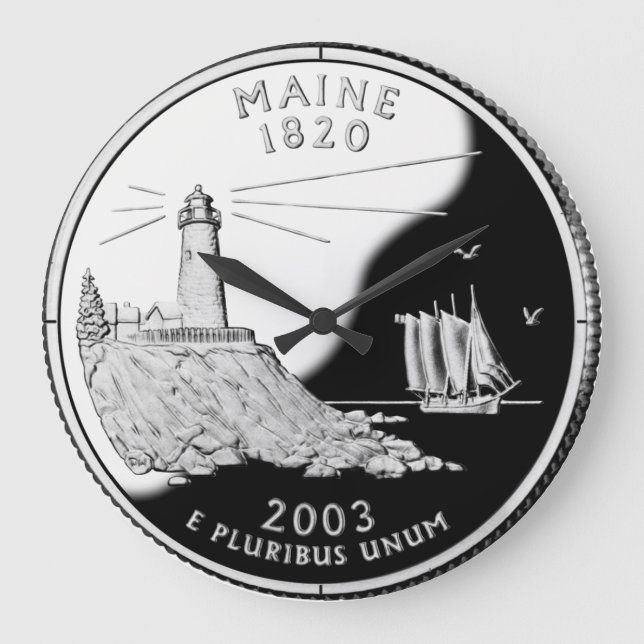 Grande Relógio do Quarto Estado do Faux Maine (Frente)