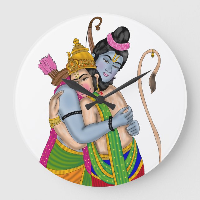 Grande Relógio do Senhor Rama e Hanuman (Frente)