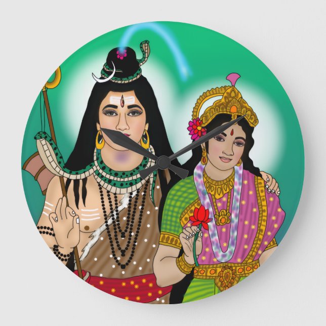 Grande Relógio do Senhor Shiv Parvati (Frente)