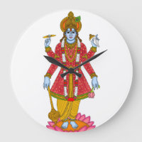 Relógio do Senhor Vishnu – Arte Divina para Parede