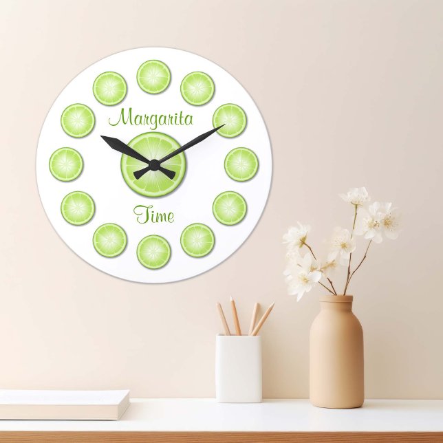 Grande Relógio do Tempo Margarita (Margarita Time Clock. A burst of sunshine for your kitchen or party zone! )
