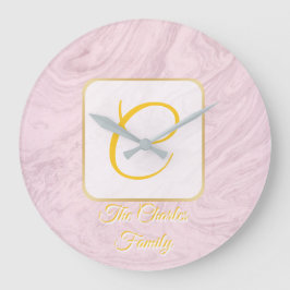 Grande Relógio doméstico da família personalizada