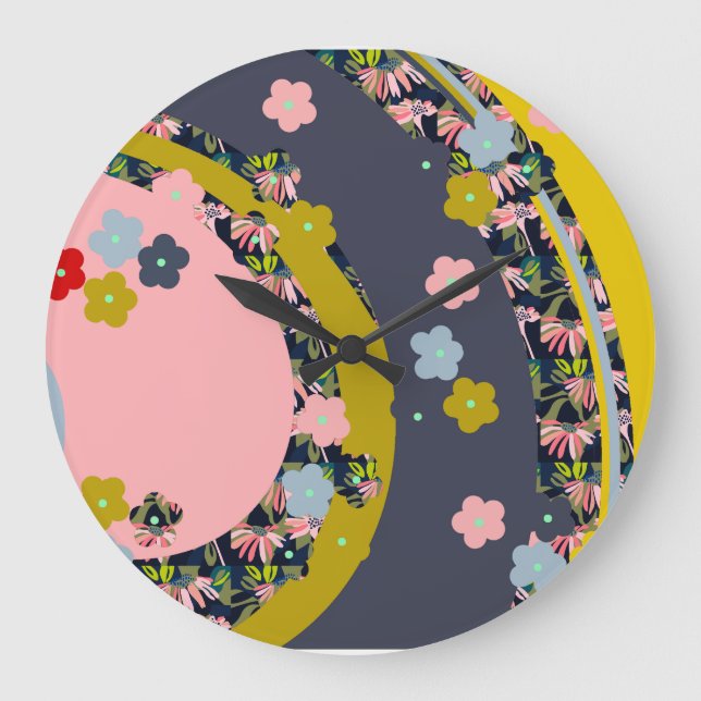 Grande Relógio Floral Monjii (Frente)