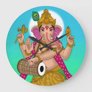 Grande Relógio Ganesha Dançante