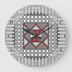 Grande Relógio Geométrico Alternativo
