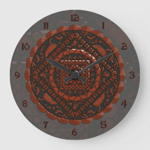 Grande Relógio Leo Mandala