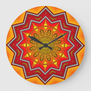 Grande Relógio Mandala 3