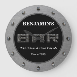 Grande Relógio Mínimo Moderno do Bar