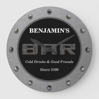 Grande Relógio Mínimo Moderno do Bar