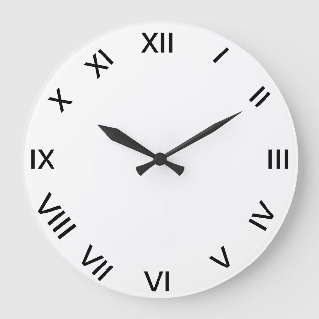 Grande relógio NUMERAL ROMANO (Frente)