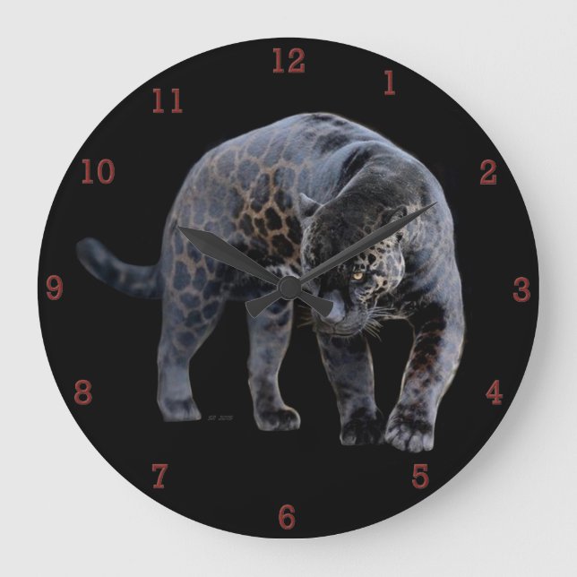 Grande Relógio preto Jaguar Diablo (Frente)