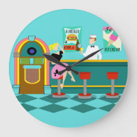Relógio Retro Soda Fonte Acrídrica Redonda