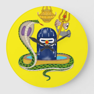 Grande Relógio Shivlingam Elegante – Divino Relógio para